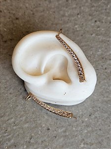 Earcuff serpente dourada