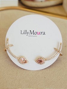 Earcuff gota rosinha