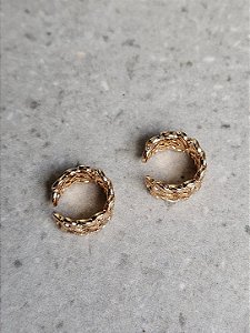 Dupla de piercing fake dourado