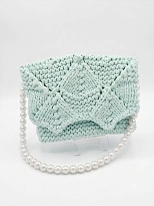 Bolsa de tricô verdinha