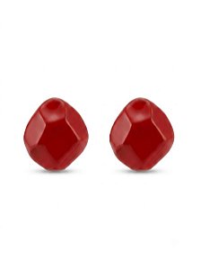 Brinco diamantado vermelho