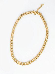 Colar Curto Elo Grume Dourado