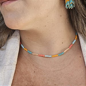 Gargantilha candy mini cristais