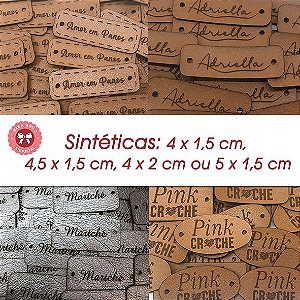 Etiquetas Sintéticas M - Caramelo ou Caramelo Claro