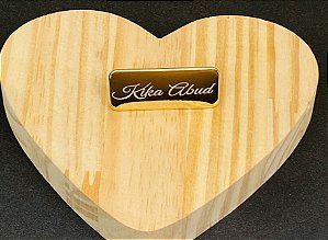 Plaquinha de Metal 4 x 1,6 cm ou 2 x 2 cm