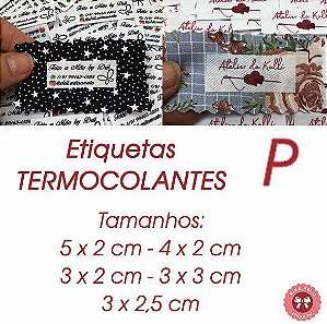 Etiquetas TERMOCOLANTES - tamanho P