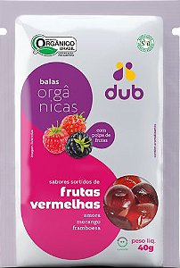 Bala de Goma Orgânica Frutas Vermelhas (40g)