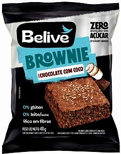 Brownie Chocolate com Coco | Zero açúcar (40g)