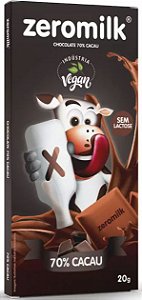 Chocolate Tablete 70% Cacau | Zeromilk (20g)