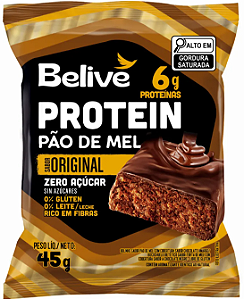 Pão de Mel com 6g de Proteína Vegana | sem leite e zero açúcar '45g