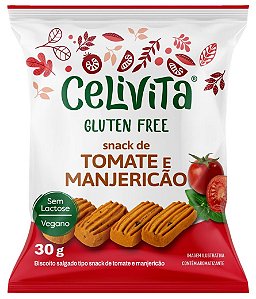 Biscoito Salgado de Tomate e Manjericão | sem glúten e sem leite '30g