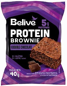 Brownie Protein sabor Double Chocolate com 5g de Proteína Vegana (40g)
