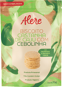 Biscoito Castanha de Caju com Cebolinha "Cajulinha" | sem glúten e vegano '70g