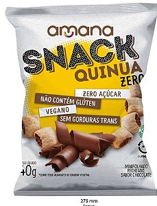 Snack de Quinua com Recheio de Chocolate | Zero Açúcar (40g)