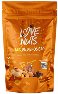 Love Nuts Mix da Disposição | Vegano e zero Açúcar (40g)