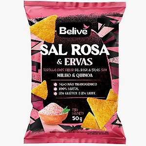 Tortilla Chips sabor Sal Rosa e Ervas (50g)