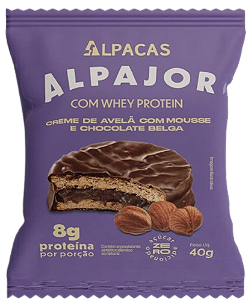 Biscoito tipo Alfajor com 8g de Proteína | Alpajor Zero Açúcar '40g