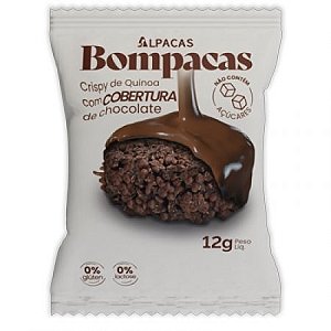 Biscoito Flocos de Quinoa cobertos com chocolate | zero açúcar (12g)