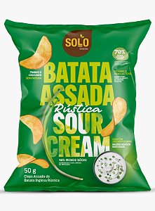 Chips Assado de Batata Inglesa Rústica Sour Cream | Vegano ' 50g