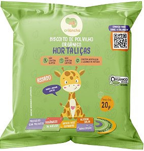 Biscoito de Polvilho Hortaliças | orgânico e sem leite '20g - NOVO PESO