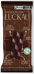Chocolate Tablete 70% cacau | vegano e zero açúcar (20g)