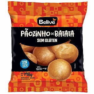 Pãozinho de Batata Belive | sem glúten e sem leite '198g