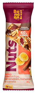 Nuts Barra Castanhas, Banana e Canela | com 4g de Proteína '25g