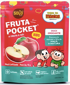 Chips de Maçã liofilizada Fruta Pocket KIDS Turma da Mônica '12g
