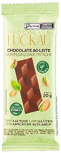 Chocolate ao leite com Pedaços de Pistache em tablete | sem lactose e zero açúcar '20g