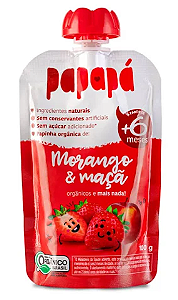 Papinha Orgânica Morango e Maçã (100g)