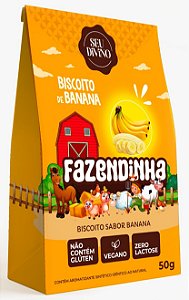 Biscoito Kids de Banana Fazendinha | vegano e sem lactose '50g