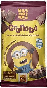 Barra Kids Minions Granola e Chocolate Granobá | sem adição de açúcar '20g