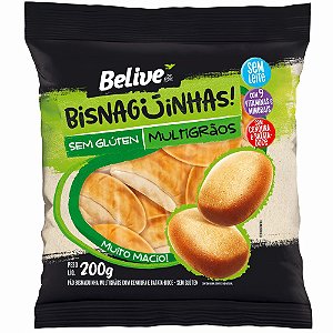 Bisnaguinha Multigrãos | sem glúten e sem leite (200g)