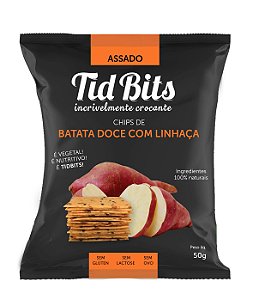 Chips de Batata Doce com Linhaça | sem glúten e vegano '50g