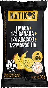 Barra de Frutas 1 Maçã +1 Banana +1/4 Abacaxi +1/2 Maracujá | sem lactose e sem adição de açúcar '30g
