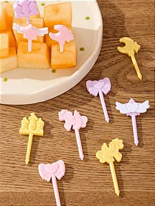 Kit com 10 Mini Palitinhos Infantis Mundo Encantado | Ideais para Lancheira