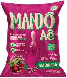 Biscoito de Polvilho Beterraba | 9g de proteína e sem leite '40g