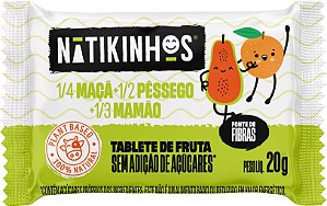 Tablete de Frutas Salada de Frutas Natikinhos | sem lactose e sem adição de açúcar '20g