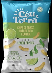 Céu & Terra Chips sabor Lemon Pepper '40g