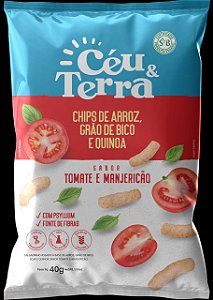 Céu & Terra Chips sabor Tomate e Manjericão '40g