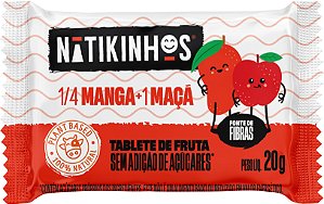 Tablete de Frutas Manga e Maçã Natikinhos | sem lactose e sem adição de açúcar '20g