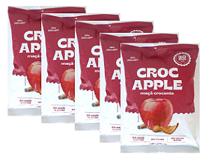 Kit 5 unid Chips de Maçã Crocante | sem glúten e vegano '40g cada