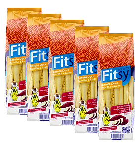 Kit 5 Palitos Fitsy Biscoito de Batata Doce e Polvilho com Azeite de Oliva | sem glúten e vegano
