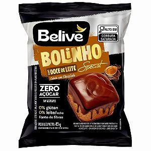Bolinho Special Doce de Leite coberto com Chocolate | sem leite e zero açúcar '45g