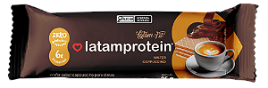 Wafer sabor Cappuccino Zero Açúcar Latam Protein 25g | 6g de Proteína