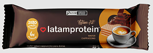 Wafer sabor Cappuccino Zero Açúcar Latam Protein 25g | 6g de Proteína