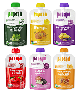 Kit Papinhas Papapá 6 Unidades Sabores Variados