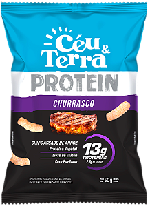 Chips Proteico sabor Churrasco 12g proteína | Céu e Terra '50g