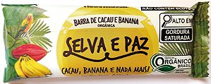 Barra Orgânica de Banana e Nibs de Cacau | Selva e Paz '30g