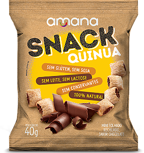 Snack de Quinua com Recheio de Chocolate (40g)